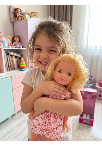 Alya Türkçe Konuşan Etkileşimli Eğitici Oyuncak Bebek 40 Cm Kafası Ve Kolları Et Bebek 09890228