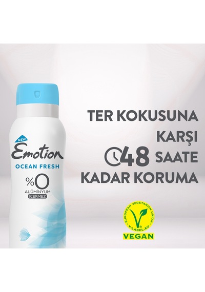 Emotion Ocean Fresh Kadın Alüminyumsuz Vegan Deodorant 4x200 Ml