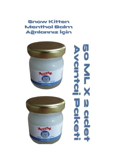 Süper Snow Kitten Menthol Aromalı Masaj Kremi 50 Ml 2 Adet