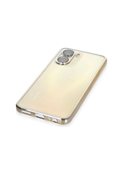 Newface - 246 - Vivo Y16 Kılıf Razer Lensli Silikon - Aconcept - - Gold