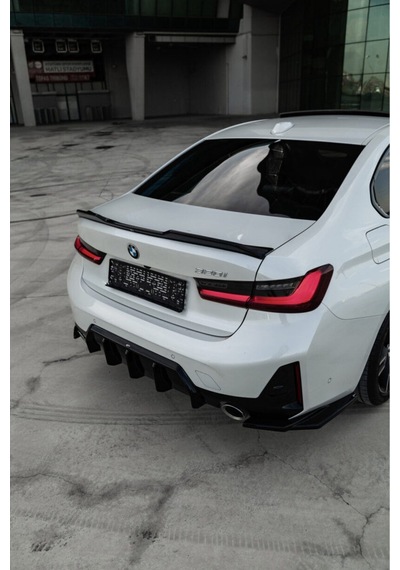 Bmw 3 Serisi G20 Lci 2022+ M Paket Body Kit Seti Ön Lip Marşpiyel Difüzör Spoiler Flap