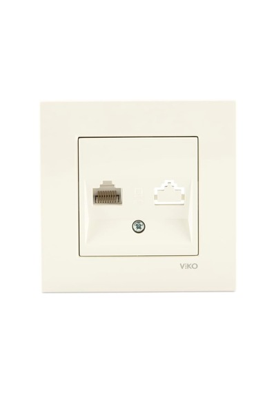 Karre Krem Tekli Data Cat5e