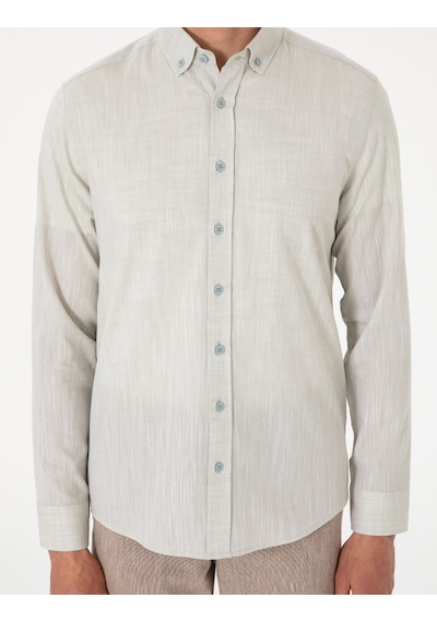 Pierre Cardin Erkek Çağla Gömlek Desenli 50307025-vr016 Çağla Yeşil