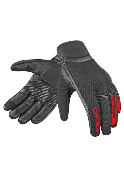 Vexo Aero Plus Siyah-kırmızı Sertifikalı Motosiklet Eidiveni
