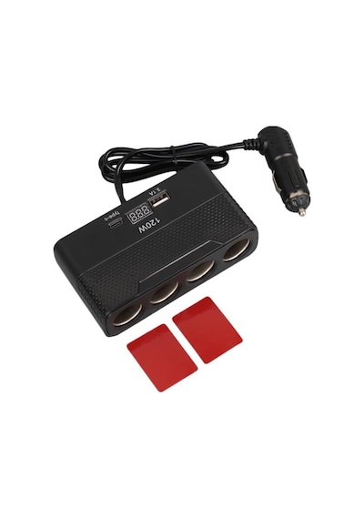 Olesson 2014 12-24v Type-c + Usb-a Girişli 120w 80cm Kablolu 4'lü Araç Çakmak Çoklayıcı