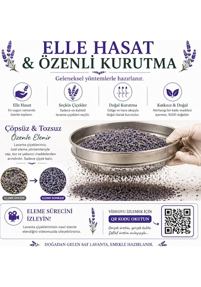 Lavande Lavanta Çiftliği Lavanta Tomurcuk Çayı Yeni Sezon 2025 70 G