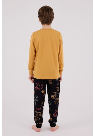 Rolypoly Erkek Çocuk Sarı Pijama Takımı Rp3672-c-v1