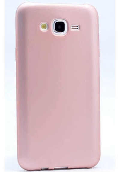Samsung Uyumlu Galaxy J5 Kılıf Zore Premier Silikon Kapak Rose Gold