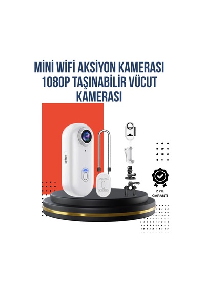 360 Klipsli Manyetik Spor Kamera Yüksek Çözünürlük -