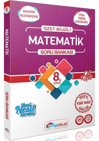8. Sınıf Matematik Özet Bilgili Soru Bankası -  Köşebilgi Yayınları