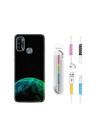 Infinix Hot 9 Play Kılıf Kablo Koruyuculu Green World 2 1865