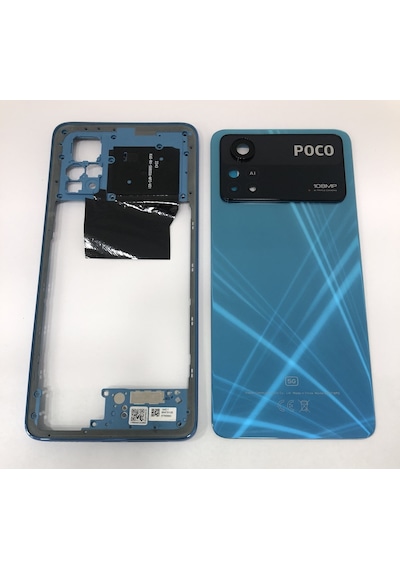 Poco X4 Pro 5g Uyumlu Kasa Arka Kapak Pil Kapağı - Siyah