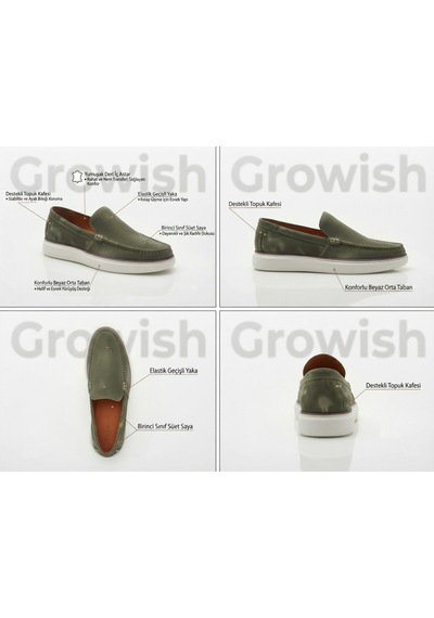 Growish Gr0050 Hakiki Süet Nubuk Deri Yeşil Renk Üst Kalite Spor Klasik Yazlık Kışlık Beyaz Poliüretan Eva Taban Casual Sneaker Erkek Ayakkabı Haki - Yeşil Growish Gr0050 Hakiki Süet Nubuk Deri Yeşil Renk Üst Kalite Spor Klasik Yazlık Kışlık Beyaz Poliüretan Eva Taban Casual Sneaker Erkek Ayakkabı Haki - Yeşil