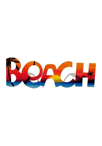 Beach Yazılı Parti Gözlüğü Yaza Merhaba Hawaii Show Gözlüğü 19x6 Cm Standart