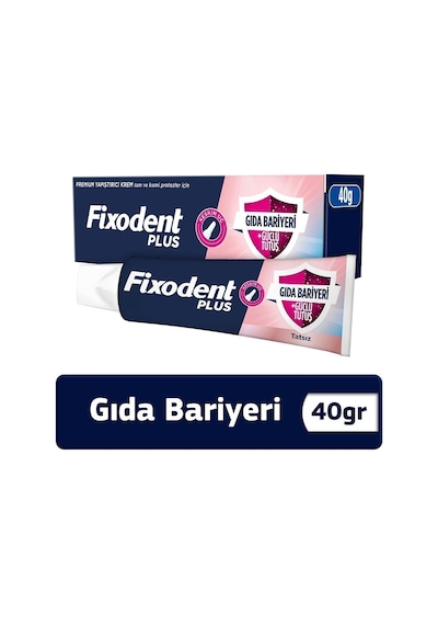 Fixodent Plus Gıda Bariyeri Protez Diş Yapıştırıcı 40 G