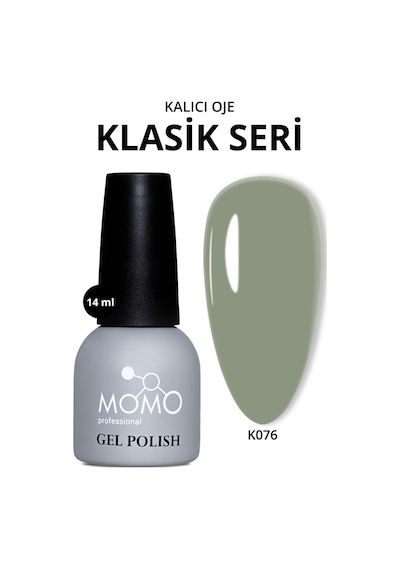 Momo Professional Kalıcı Oje K076 Açık Haki 14 Ml