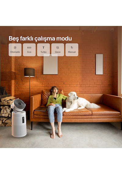 Xenon Smart Akıllı Air Purifier Fanlı, Aromaterapi Özellikli Sessiz Hava Temizleme Cihazı (X7422)