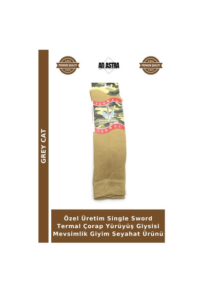 Grey Cat Özel Üretim Single Sword Termal Çorap Yürüyüş Giysisi Mevsimlik Giyim Seyahat Ürünü Çok Renkli