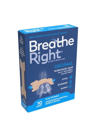 Breathe Right Klasik Burun Bantları 10 Adet - 6 Adet Tarı