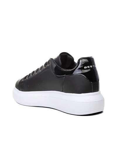 Best Of 150-26 Deri Anatomik Erkek Sneaker Siyah Beyaz Siyah Best Of 150-26 Deri Anatomik Erkek Sneaker Siyah Beyaz Siyah