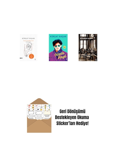 Dışarda Kötülük Vardı Ciltli + Aslında Hayal + Çok Güldük, Ağlamayalım + Okuma Sticker'ları