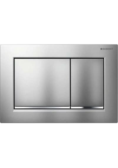 GEBERIT KUMANDA KAPAĞI SİGMA30 ÇİFT BAS.MAT/PARLAK/MAT 115.883.KN.1 Krom