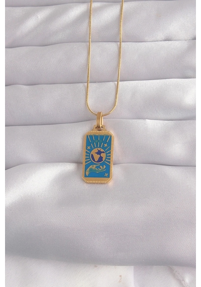 Mey İthalat 316l Çelik Gold Renk Mavi Mineli El Figür Tarot Kolye - Özel Seri Meyeb66cdceb56f5a43ce08012fa4 Altın - Mavi