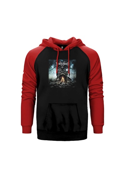 Borknagar Winter Thrice Kırmızı Renk Reglan Kol Sweatshirt / Hoodie