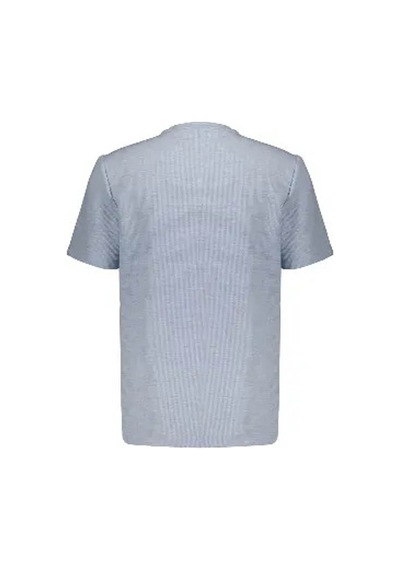 Süvari Waffle Sıfır Yaka Buz Mavisi Erkek T-shirt Sts1014000001 Buz Mavi