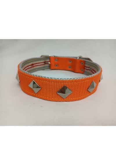 Kozaklı 10465 Süslü Köpek Tasması Turuncu 70 x 4 CM Turuncu