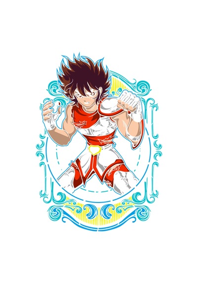 Paybuy Kadın Anime Karakter Baskılı Kısa Kollu Tişört Güçlü Savaşçı Tasa Siyah