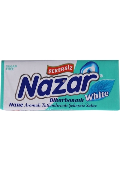 Nazar 5'li Bikarbonatlı Nane Aromalı Stick Sakız 20 Adet