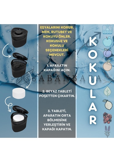 Siyah Lavanta Üçgen Nem Alıcı Aparat Rutubet Ve Koku Giderici 500gr Genel