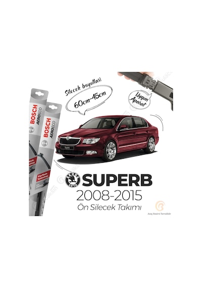 Skoda Superb Muz Silecek Takımı 2008-2015 Bosch Aeroeco
