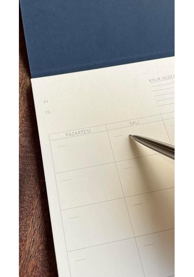 Tarihsiz Planlayıcı, A4 Boyutunda 21cm X 29.7cm Aylık Planlayıcı Çok Renkli