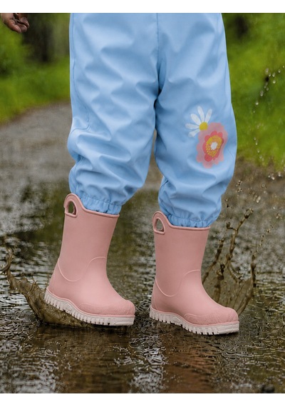 Denokids Kız Çocuk Pembe Renk Su Geçirmez Yağmur Botu (24-33 N)
