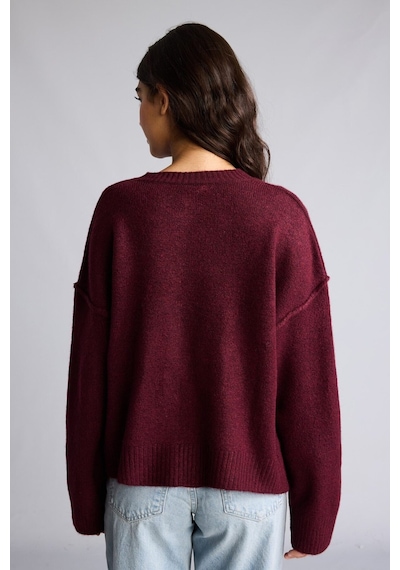 Defacto Regular Fıt Bisiklet Yaka Hırka G5018ax26wnbr438 Bordo-br438