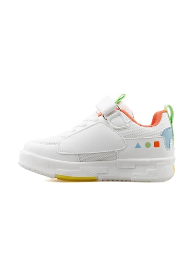 Cool Legos Işıklı Ortopedik Taban Unisex Çocuk Spor Ayakkabı Beyaz