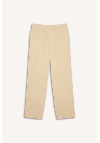 DeFacto Bol Rahat Kesim Wide Leg Yazlık Keten Pantolon C2727AX25SPBG760