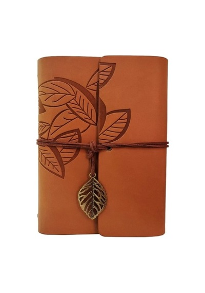 Deri Yaprak Desenli Defter 67557292
