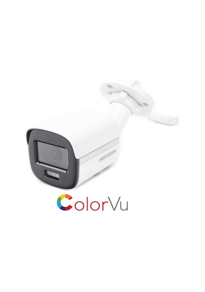 Hikvision DS-2CE10DF0T-PF TVI 2Mp 1080p 2.8 Mm Sabit Lensli Colorvu Mini Bullet Kamera