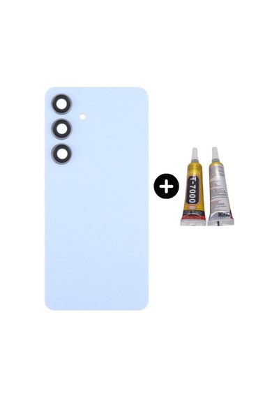 Samsung S24 Sm-s921 Uyumlu Arka Pil Kapağı Mavi + B7000 Çok Renkli