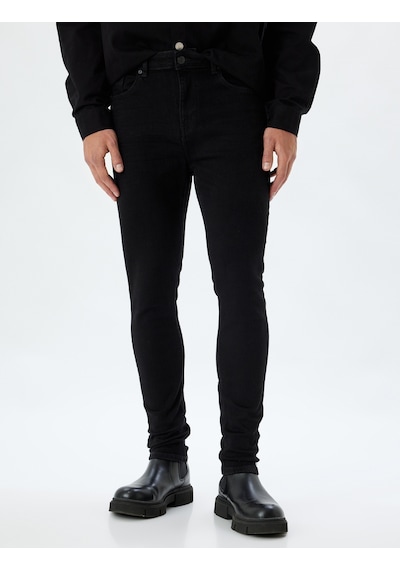 Koton Skinny Fit Kot Pantolon - Michael Jean Siyah 5wam40063nd Siyah