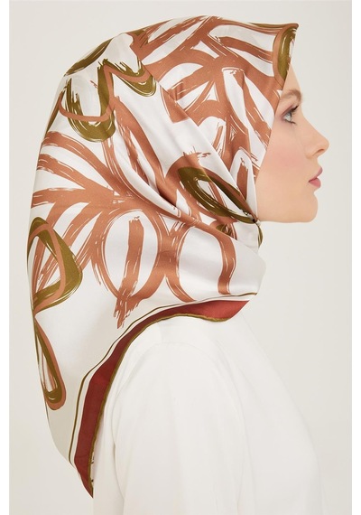Armine Twill İpek Eşarp 24ya9123 53 - Desenli
