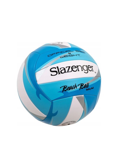 Slazenger 4 Numara Plaj Voleybol Topu + Pompa Hediyeli Resmi Boyut Ve Ağırlık Mavi