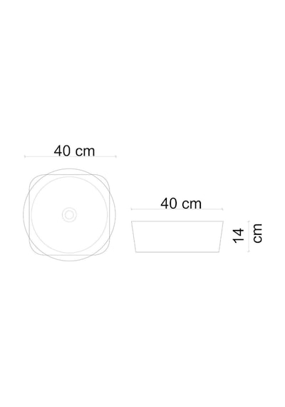 E-w1050mb Tezgah Üstü Lavabo Mat Beyaz Renkli