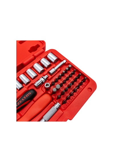 İzeltaş 1/4" Altı Köşe Mini Lokma Anahtar Ve Bits Set 45'li