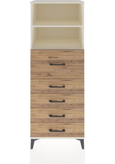 Hyperion Dolap 2 Raflı 5 Çekmeceli 60x44x163 Aytaşı-çam Aytaşı