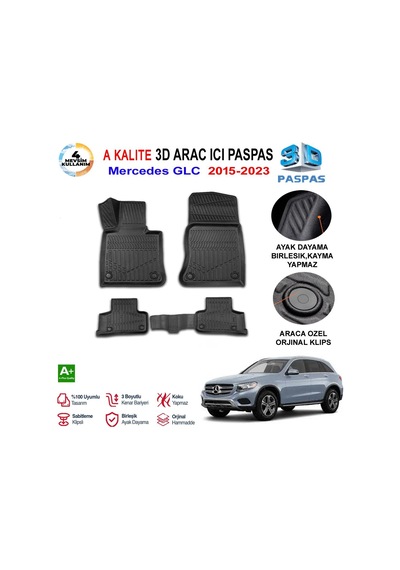 Mercedes Glc 3d Paspas Havuzlu Pro 2015-2023 Arası