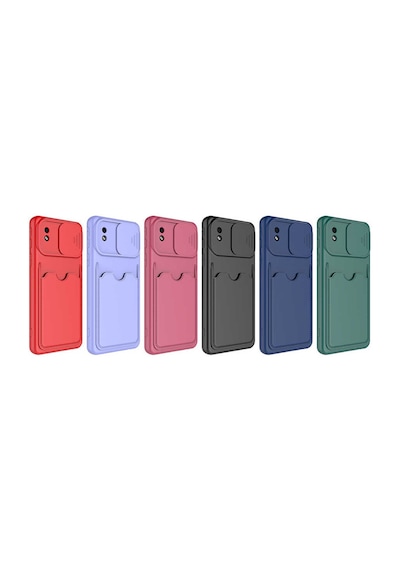 Zore Galaxy Uyumlu A01 Core Kılıf Kartix Kapak - Siyah Siyah